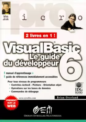 Couverture du produit · Visual Basic 6 - guide du développeur pro micro