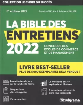 Couverture du produit · La bible des entretiens 2022: Concours des écoles de commerce et de management