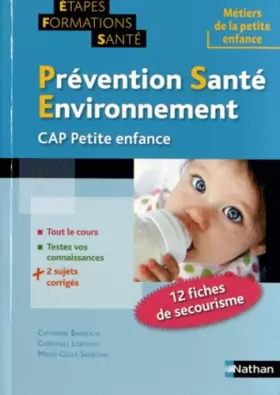 Couverture du produit · Prévention santé environnement pour le CAP petite enfance