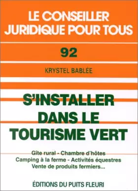 Couverture du produit · S'installer dans le tourisme vert