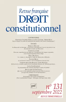 Couverture du produit · Rfdc 2022, n.131