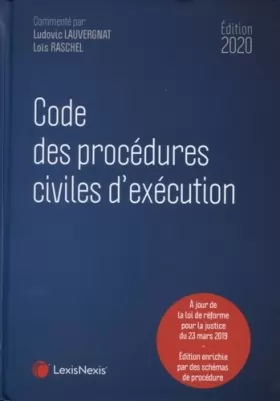 Couverture du produit · Code des procédures civiles d'exécution 2020
