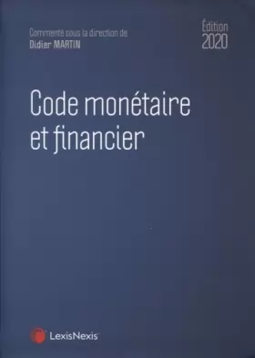 Couverture du produit · Code monétaire et financier 2020