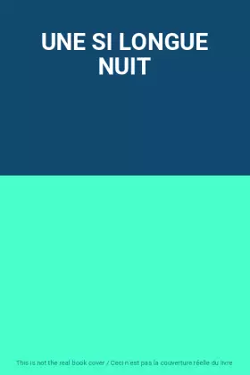 Couverture du produit · UNE SI LONGUE NUIT