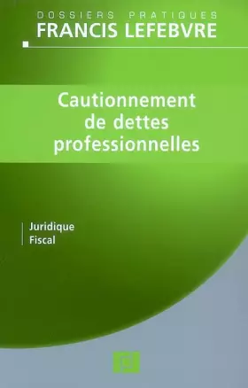 Couverture du produit · Cautionnement de dettes professionnelles