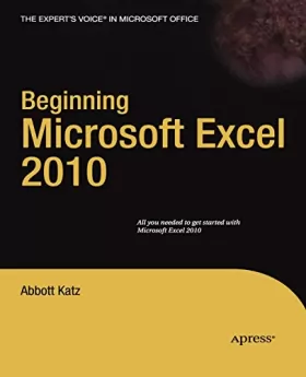 Couverture du produit · Beginning Microsoft Excel 2010