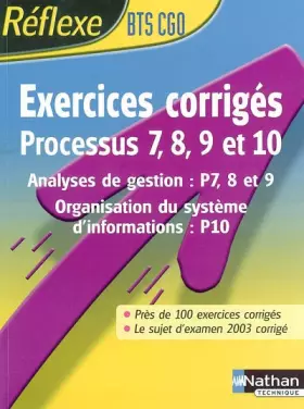 Couverture du produit · Intégrer la fonction publique : Exercices corrigé, P7 à P10 - BTS CGO