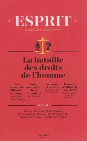 Couverture du produit · Revue Esprit N 435 la Bataille des Droits de l'Homme