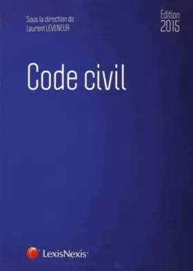 Couverture du produit · Code Civil 2015