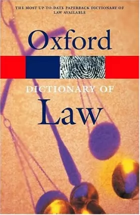 Couverture du produit · A Dictionary of Law