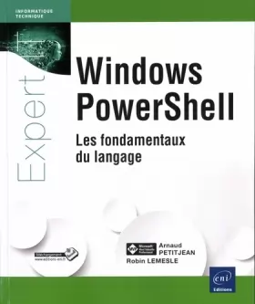 Couverture du produit · Windows PowerShell - Les fondamentaux du langage