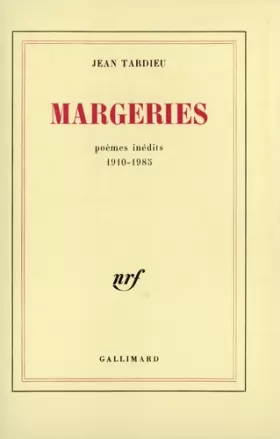 Couverture du produit · Margeries: Poèmes inédits 1910-1985