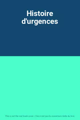 Couverture du produit · Histoire d'urgences