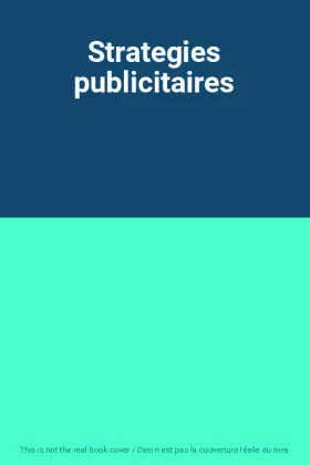 Couverture du produit · Strategies publicitaires