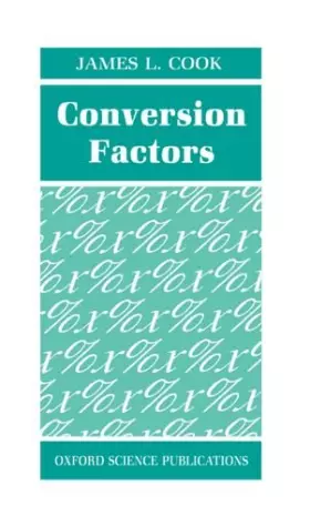 Couverture du produit · Conversion Factors