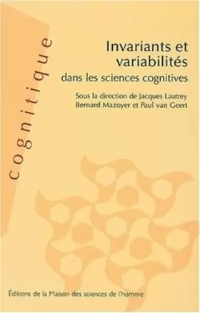Couverture du produit · Invariants et variabilités dans les sciences cognitives