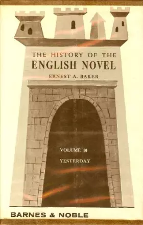 Couverture du produit · History of the English Novel: Yesterday
