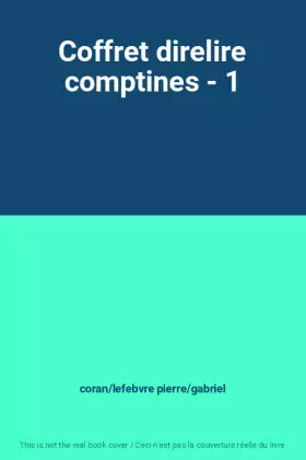 Couverture du produit · Coffret direlire comptines - 1
