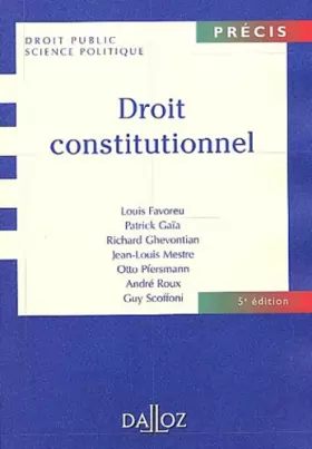 Couverture du produit · Droit constitutionnel, 5e édition