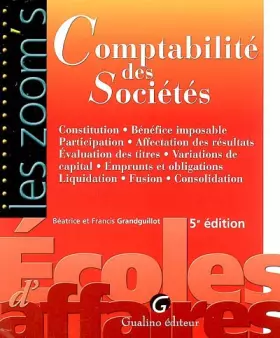 Couverture du produit · Comptabilité des Sociétés