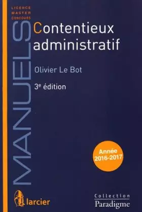 Couverture du produit · Contentieux administratif