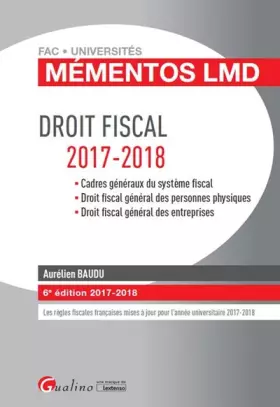 Couverture du produit · Droit fiscal