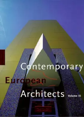 Couverture du produit · Contemporary European architects,vol III, trilingual