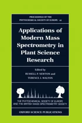 Couverture du produit · Applications of Modern Mass Spectrometry in Plant Science Research