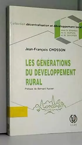 Couverture du produit · Les Générations du développement rural