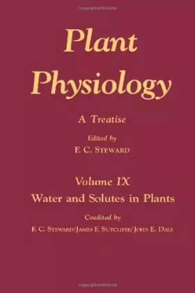 Couverture du produit · Plant Physiology: A Treatise : Water and Solutes in Plants