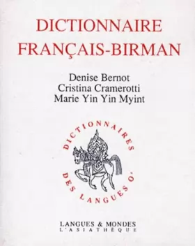 Couverture du produit · Dictionnaire français-birman