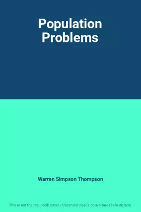 Couverture du produit · Population Problems