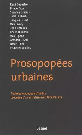 Couverture du produit · Prosopopées urbaines