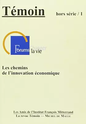 Couverture du produit · CHEMINS DE L'INNOVATION ECONOMIQUE/ HORS SERIE 1