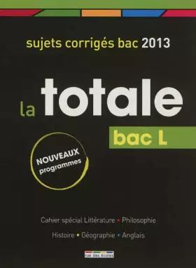 Couverture du produit · Bac L 2013