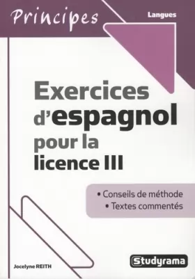 Couverture du produit · Exercices d'Espagnol pour la Licence III