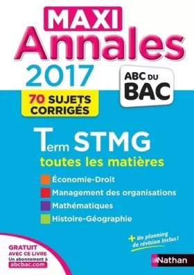 Couverture du produit · MAXI Annales ABC du BAC 2017 Term STMG (29)