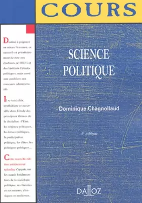 Couverture du produit · Science politique : Éléments de sociologie politique