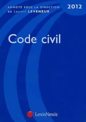Couverture du produit · Code civil 2012