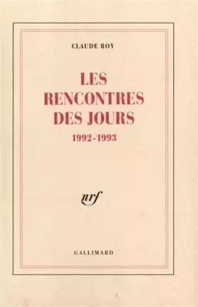 Couverture du produit · Les Rencontres des jours: (1992-1993)