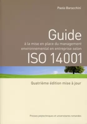 Couverture du produit · Guide à la mise en place du management environnemental en entreprise selon ISO 14001