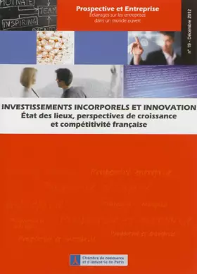 Couverture du produit · Investissements incorporels et innovation. Etat des lieux, perspectives de croissance et compétitivité française.