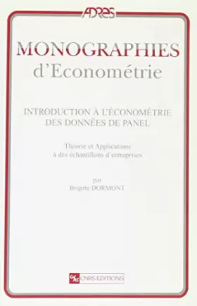 Couverture du produit · Introduction à l'économétrie des données de panel : Théories et applications à des échantillons d'entreprises