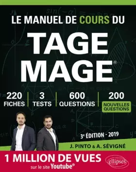 Couverture du produit · Le Manuel de Cours du TAGE MAGE - édition 2019