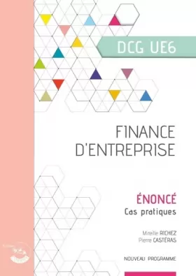 Couverture du produit · Finance d'entreprise - Énoncé: Cas pratiques du DCG UE6