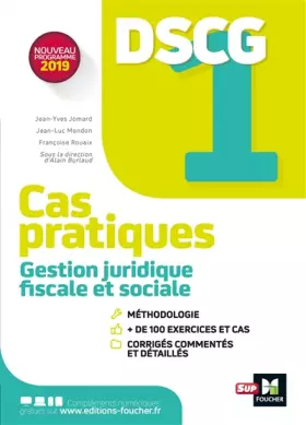 Couverture du produit · DSCG 1 - Gestion juridique fiscale et sociale - Cas pratiques
