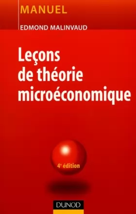 Couverture du produit · Leçons de théorie microéconomique - 4ème édition