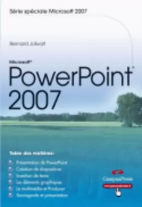 Couverture du produit · Powerpoint 2007