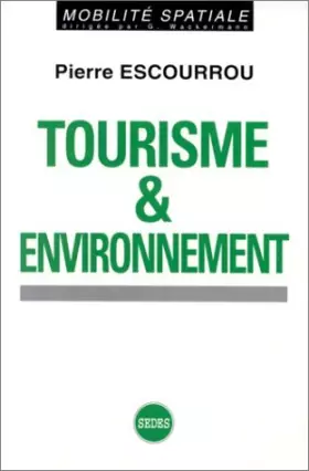 Couverture du produit · Tourisme et environnement