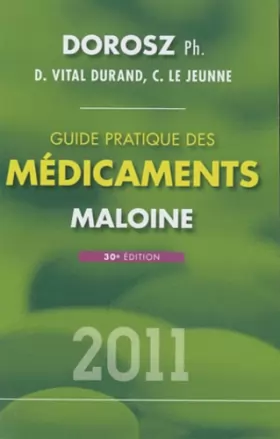 Couverture du produit · Guide pratique des médicaments 2011